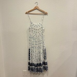 Jens pirate booty blue and white boho dress